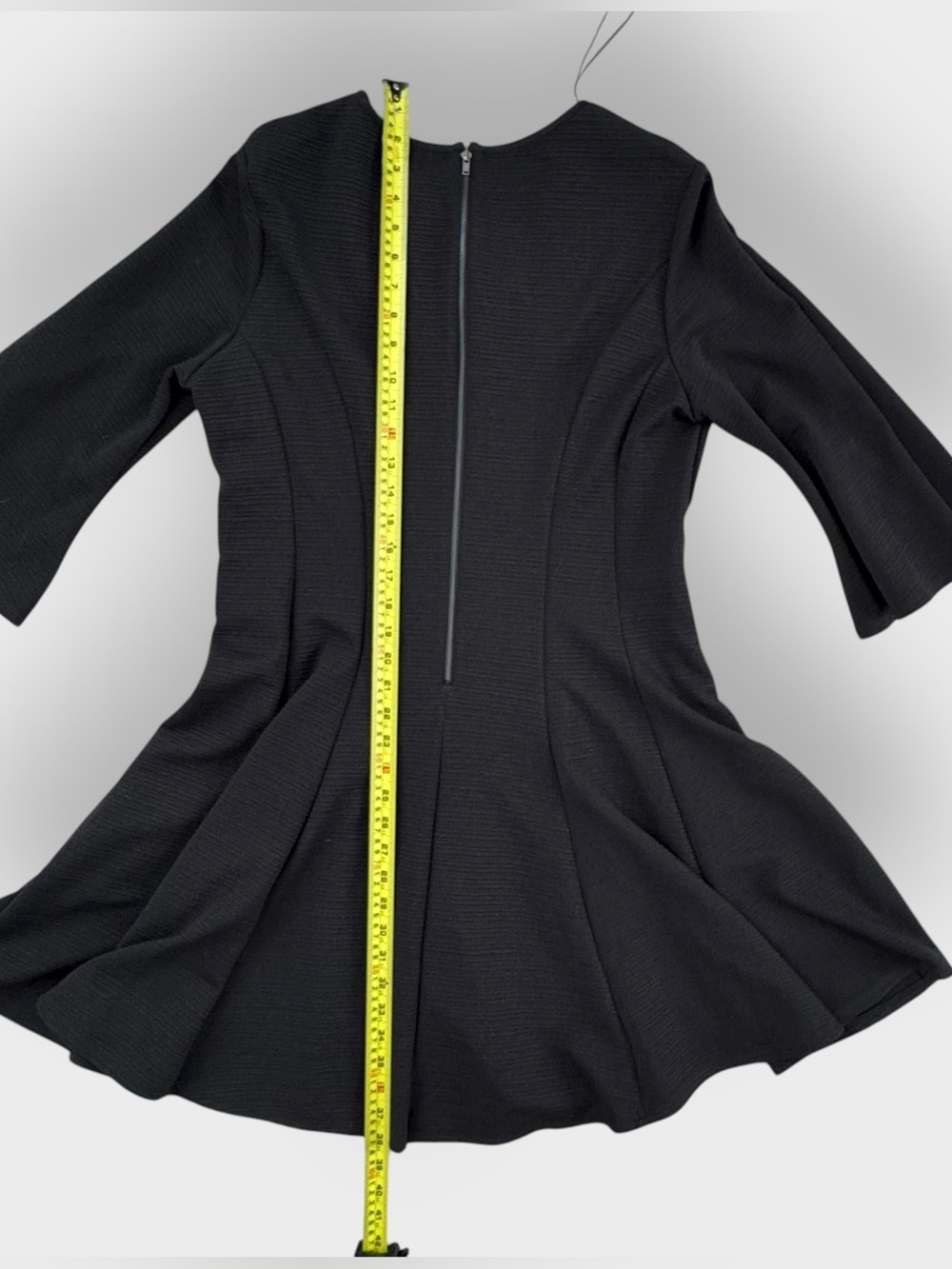 Black Keyhole Neck Fit & Flare Dress - Picture 5 of 6